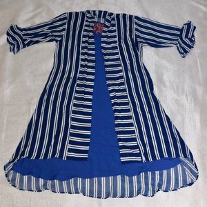 BLUE & WHITE DRESS